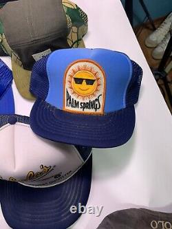Vtg lot (40) Trucker Baseball hat cap snapback Stihl patch two tone 70s 80s 90s