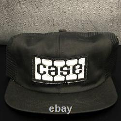 Vtg trucker hat CASE Hat K-Products Mesh Patch Snapback Hat Baseball Cap USA
