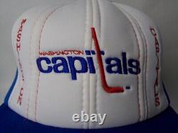 Washington Capitals Vintage 8 Panel Snapback Trucker Hat Krystal Cap Co. Ltd EUC
