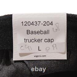 Wigens NWT Baseball Trucker Cap / Hat Size Large, 7 & 1/2 in Black with Skulls