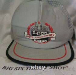 Zippo 60th Anniversary Trucker Snapback Hat Cap Adjustable Vintage Made in USA