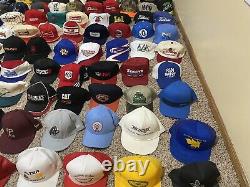 160 Chapeaux Vintage 70s 80s 90s Snapback Trucker Hat Collection Caps Cap Lot