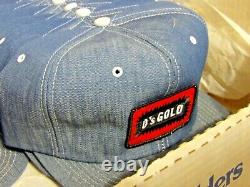 17 Vintage K Brand O's Gold Denim Trucker Hat Mesh Snapback Cap Pack Promotionnel
