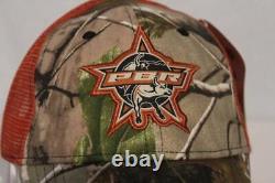 5 nouveaux casquettes de baseball PBR en maille camo RealTree pour les conducteurs de taureau professionnels.