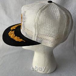 CASQUETTE DE CAMIONNEUR À FILET INTÉGRAL CAT Snapback Patch Hat Cap Louisville USA Vintage FLAW