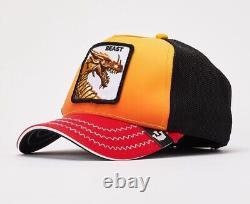 Casquette Goorin Bros Animal Farm Trucker Baseball Snapback Hat Cap Molten Beast Dragon