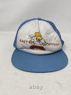 Casquette Vintage Bart Simpson Trucker des années 90, Radical Dude Simpsons Snapback Youngan Hat Cap