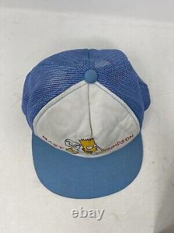 Casquette Vintage Bart Simpson Trucker des années 90, Radical Dude Simpsons Snapback Youngan Hat Cap