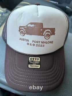 Casquette de camionneur Austin Post Malone 2023 Tour Snapback officielle Otto Brown