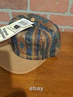 Casquette de camionneur Carhartt Vintage Aztec Blanket Hat Southwest fabriquée aux États-Unis Nouvelle