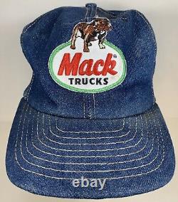 Casquette de camionneur en denim Snapback Patch Louisville de Mack Trucks Hat Allied Truck Sales