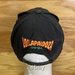 Chapeau Vintage Lollapalooza 1994 pour hommes SnapBack brodé en noir