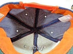 Chapeau de camionneur Snapback Vintage MACK TRUCK en denim avec patch rare, fabriqué aux États-Unis