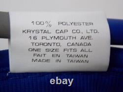Chapeau de camionneur à boutons pression à huit pans vintage des Quebec Nordiques, Krystal Cap Co. Ltd EUC.