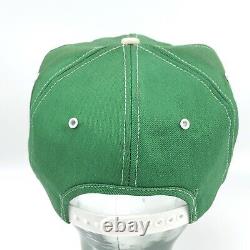 Chapeau de camionneur à l'ancienne de la marque K, réglable, États-Unis, vert, patch en jean de ferme, années 80.