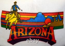 Chapeau de camionneur vintage avec filet en mousse Arizona Cowboy Sunset des années 80 et 90 peut-être jamais porté