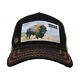 Collection De Casquettes Goorin Bro's Tough Buffalo Rodeo La Ferme Trucker Hat Rare