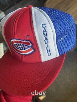 Des Canadiens De Montréal Des Années 80? LNH Lucky Stripes Chapeau Snapback Mesh Trucker Cap