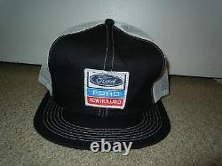Ford New Holland Vtg Patch Logo Réglable Snapback Mesh Trucker Cap Hat K-brand