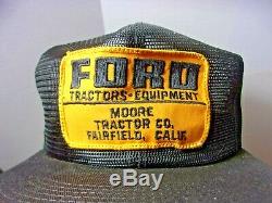 Ford Rare Vintage Tracteurs Moore Co. Fairfield Ca Ferme Camionneur Cap Sur La Vente
