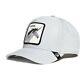 Goorin Animal Farm Trucker Baseball Snapback Hat Cap Licorne Glitter Grey Légende