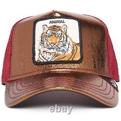 Goorin Animal Farm Trucker Baseball Snapback Hat Cap Tigre Spotlight Metallic