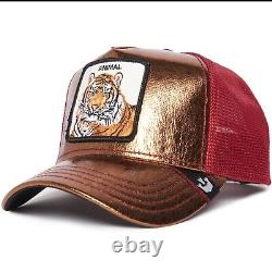 Goorin Animal Farm Trucker Baseball Snapback Hat Cap Tigre Spotlight Metallic
