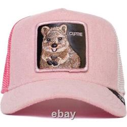 Goorin Animal Trucker Baseball Snapback Hat Cap Cutie Smile Plus Beaver Rose