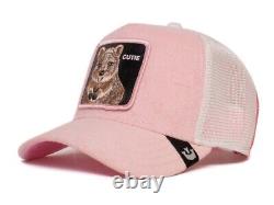 Goorin Animal Trucker Baseball Snapback Hat Cap Cutie Smile Plus Beaver Rose