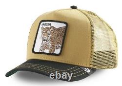 Goorin Bros Animal Farm Snapback Trucker Hat Cap Tan Jaguar 101-0668 Neuf