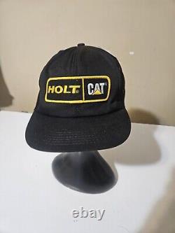 Holt CAT Chapeau VTG Fabriqué aux États-Unis Neuf avec étiquette Snapback Casquette Trucker Caterpillar