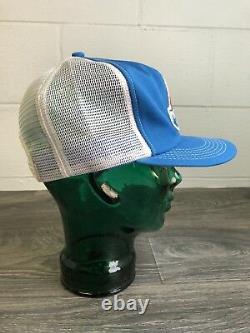 K Marque Snapback Hat Rovral Fongicide Vtg 70s Trucker Mesh Rainbow Patch USA Cap