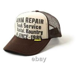 Kapital Kountry Denim Repair Service Pt 2tone Chapeau Camion Camionneur Brun Natura