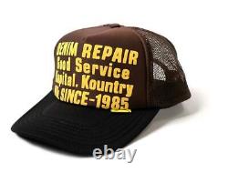 Kapital Kountry Denim Repair Service Pt 2tone Chapeau Camion Camionneur Brun Noir