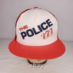 Le Fantôme De La Police Dans Le Chapeau De La Machine Vintage 80s 1982 Tour Trucker Cap Boutwell