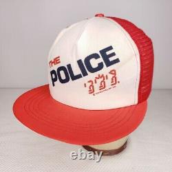 Le Fantôme De La Police Dans Le Chapeau De La Machine Vintage 80s 1982 Tour Trucker Cap Boutwell