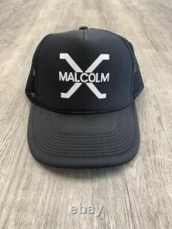 Lot 12 Vintage Malcolm X Hat Snapback Cap 90s Trucker Mesh Black History Rare