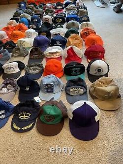 Lot De 90 Vintage Snapback Trucker Hat Cap Mesh Patch Logo Chasse Autre
