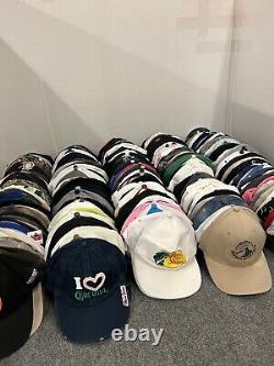 Lot de 250 casquettes de baseball à visière ajustable, casquettes snapback, casquettes trucker et casquettes de baseball pour adultes, destiné à la revente.