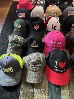 Lot de 50 casquettes de baseball vintage à bouton-pression, casquettes de camionneur et casquettes de balle à revendre
