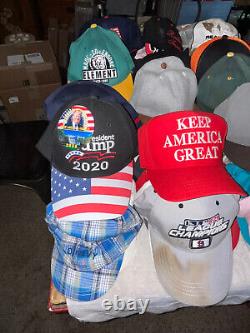 Lot de 75 casquettes de baseball vintage à lanière réglable, casquettes de camionneur et casquettes de balle à revendre