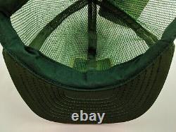 NOUVEAU Chapeau de camionneur John Deere rétro vert avec filet et bouton pression, style casquette de fermier Louisville Co.