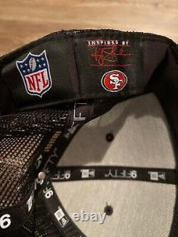 New Era Black San Francisco 49ers Shanahan Square Trucker 9fifty Snapback Hat