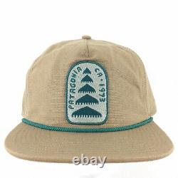 Patagonia Old Growth Patch Cap Spell Out Logo Rope Snapback Trucker Baseball Hat