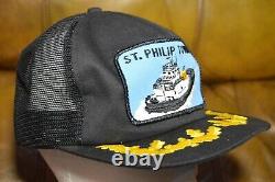 Produits K vintage St. Philip Remorquage Patch Mesh Snapback Trucker Hat Cap USA