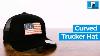Pull Patch Curved Bill Trucker Hats Avec Des Patchs Interchangeables Par Snapback