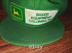 Rare Vintage John Deere Boulanger Équiper. Patch Snapback Trucker Hat / Cap Louisville