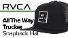 Rvca All The Way Trucker Snapback Hat Vue D’ensemble