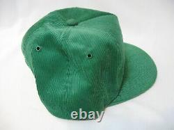 Service De Crédit Agricole Vintage Vert Corduroy Snapback Trucker Hat Farmer Cap