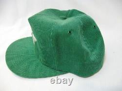 Service De Crédit Agricole Vintage Vert Corduroy Snapback Trucker Hat Farmer Cap